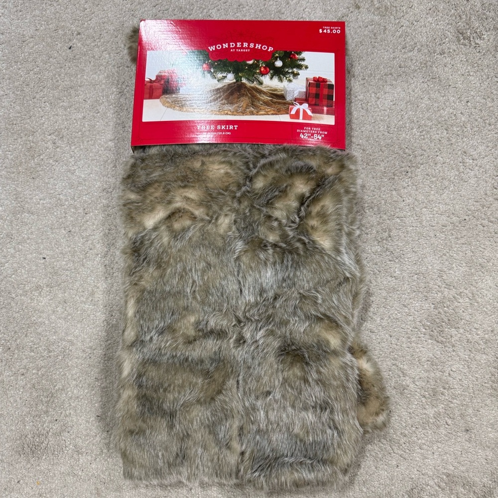 Wondershop Faux Fur Christmas Tree Skirt